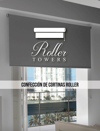 Imagen 2 de 6 de Cortina Roller Blackout 1.30 De Ancho X 1.50 De Alto