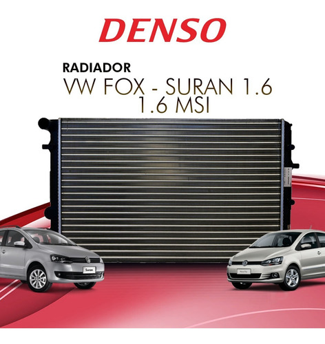 Imagen 2 de 5 de Radiador Gol Trend Fox Suran Voyage 5z0121253d Denso
