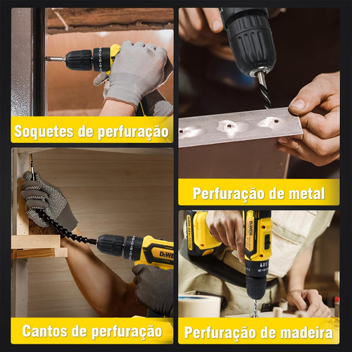 Furadeira/parafusadeira 15v/48v Com Maleta