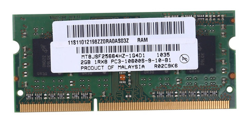 Memória De Laptop Ddr3 De 2 Gb Ram 1rx8 Pc3-10600s 1333 Mhz