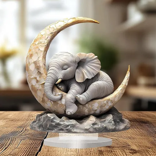 Ornament Gift Statuette Desk Acrylic Statue For Guest Room