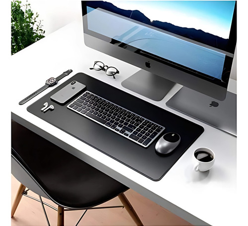 MousePad Destaque Zero Um 90x40 tapete mesa computador notebook cor preto