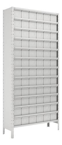 Estante De Aço Com 72 Gavetas | Chapa 24/14 - Edrg-72/580