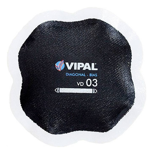Parche Vipal Vd03 Para Reparación De Neumáticos 10 Unidades