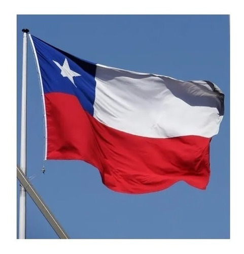 Bandera Chilena 60x90 / Trevira Bordada Y Reforzada