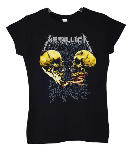 Polera Mujer Metallica Sad But True Metal Abominatron