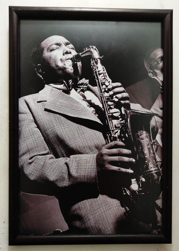 Charlie Parker Poster Enmarcado 50 X 35 Cms