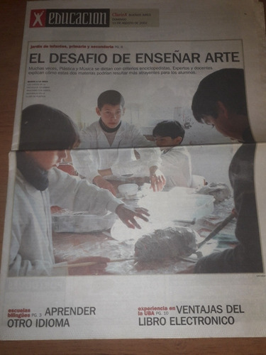 Diario Clarín Educación 11 08 2002 Enseñar Aprender 