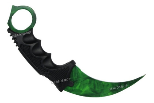 Faca Karambit Cs Go Verde Green Color Hawk -combate Tática