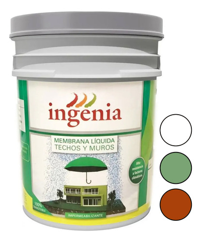 Membrana Liquida Pasta 20kg Impermeable Transitable Ingenia 