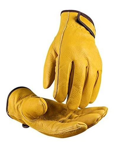 Toolant Winter Leather Work Gloves, Warm 3m Thinsulate Linin