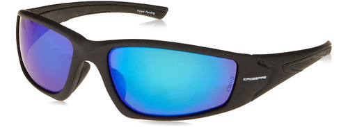 Seguridad Polarizada Hd Azul Espejo Lente Mate Negro