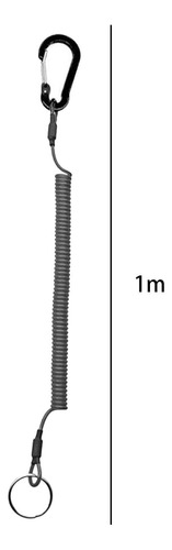 6 Cordón Retráctil Seguro En Espiral, Cordones De Negro