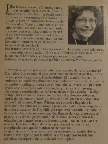 El Grito De La Calavera, Pat Burden,1996,planeta España,236p (Usado)