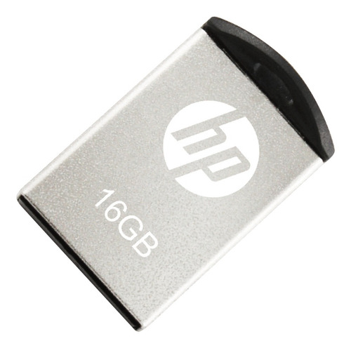 Imagen 2 de 4 de Pendrive Hp V222w 16gb 2.0 Metal Flash Drive Retractil Pc