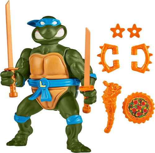 Tortugas Ninja Leonardo C/ Accesorios Orig. Replay