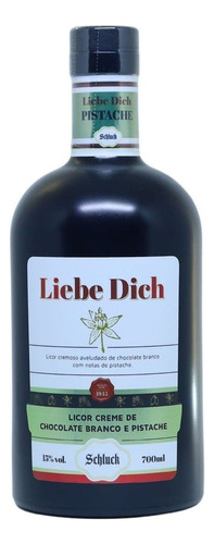 Licor Creme Choc Branco E Pistache 700ml Schluck Blumenau