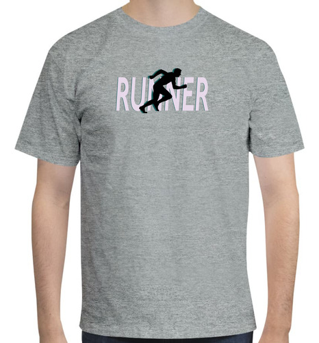 Playera Con Diseño De Runner - Corriendo - Run