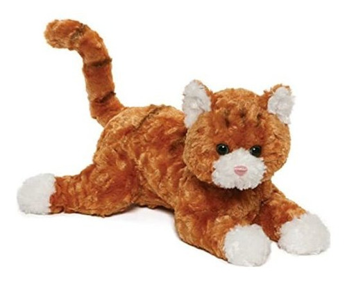 Peluche Gato Tabby, Naranja/blanco, 14 