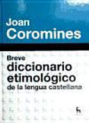 Libro Breve Diccionario Etimologico