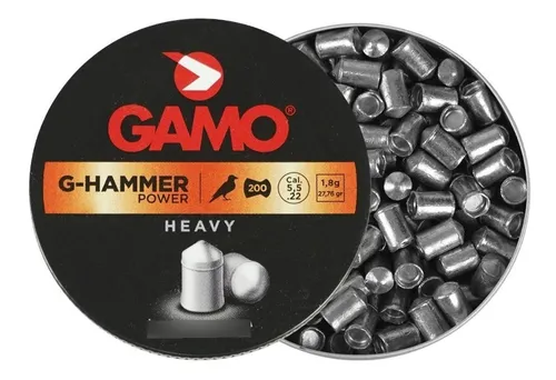 comprar Balines Gamo G-hammer 5.5m Heavy Punta Maciza Caza Pcp X200 