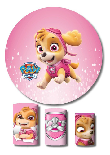 Paw Patrol Set De Fundas De Tela Para Aro 2m Y 3 Cilindros