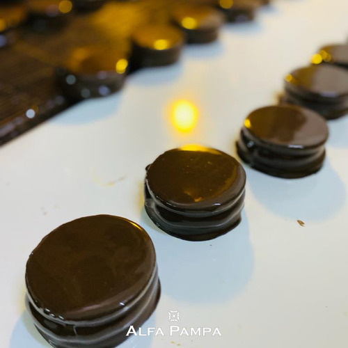 Mini Alfajor Alfa Pampa De Chocolate 36 Unidades 32 Gr Blanco