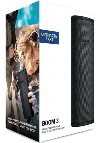 Alto-falante Ultimate Ears Boom 3 portátil com bluetooth