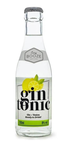 Easy Booze Gin+tonica 200ml - Bebida Leve E Refrescante