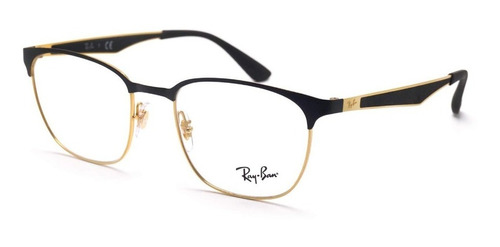 Lentes Ray Ban Oftalmico Rx6356 2875 Negro Dorado Original