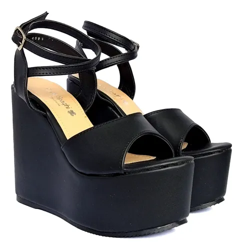Zapatillas de tacon corrido para dama 2025