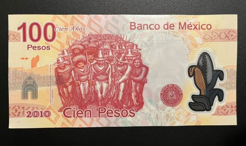 Billete De 100 Pesos Mexicano Con Error De Impresión. (Usado)