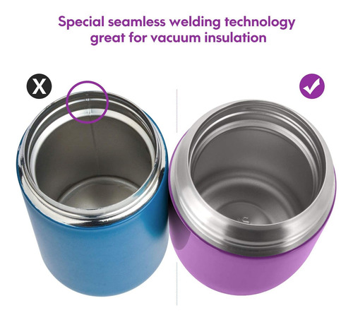 Dacool Insulated Food Jar Food Thermos Insulated Lunch Co...