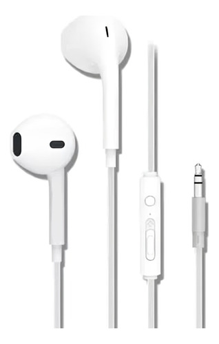 Auriculares Junda Original Microfono Celular Tablet  Blanco