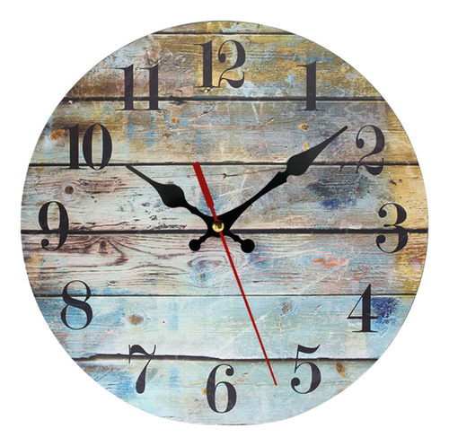 L Relojes De Pared De Madera, Reloj Multicolor