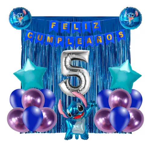 Combo Cumpleaños Stitch Globos Decoración
