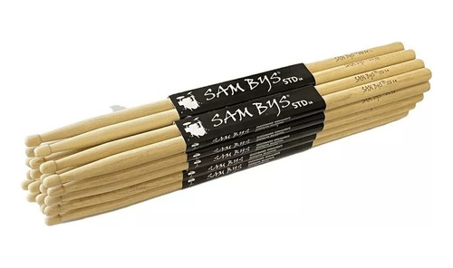 Palillos Para Batería Pack X10 Std 5a 5b Baqueta Sam Bys