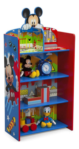 Librero Infantil Madera 4 Repisas De Mickey O Minnie Mouse