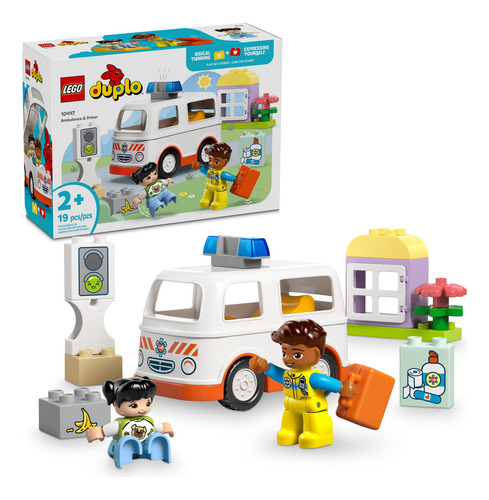 Set De Juego De Construcción Lego Duplo Town Ambulance & Dri