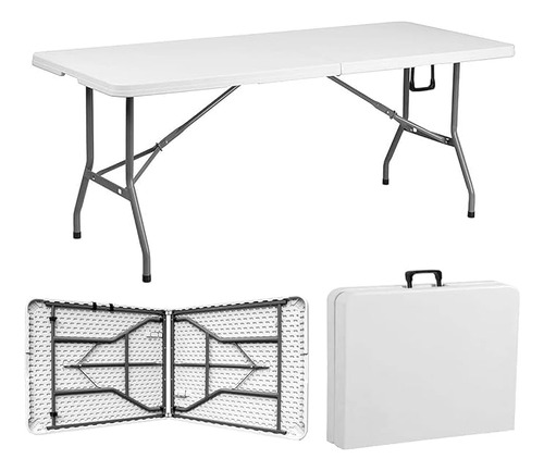 Mesa Plegable Portátil Comedor Jardín Multiusos Grande