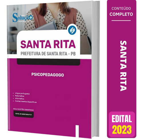 Apostila Prefeitura Santa Rita Pb 2023 - Psicopedagogo