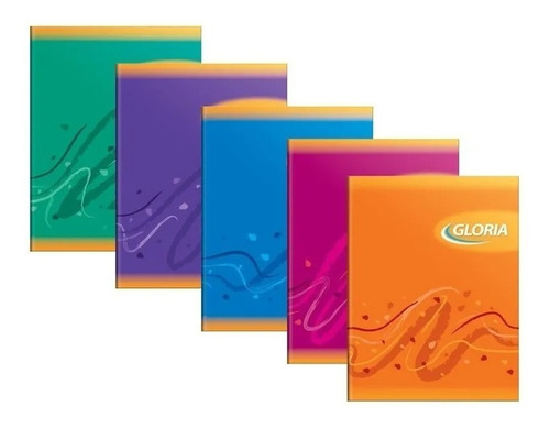 Cuaderno A5 Rayado Tapa Blanda 48 Hojas (x5 Unid.) Gloria 