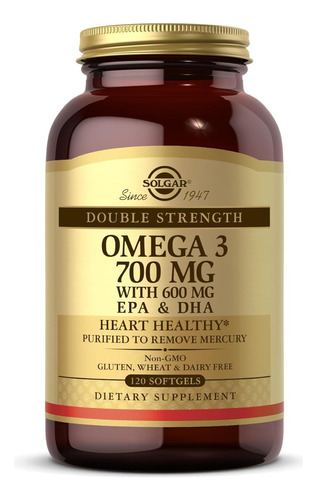 Omega 3 700 Mg Con Epa & Dha Solgar 120 Softgel