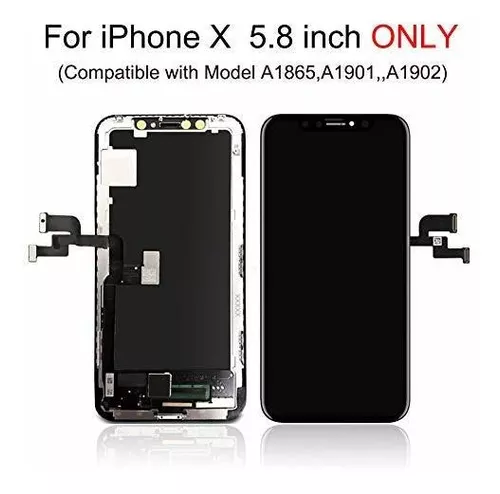 para iPhone X 10 Reemplazo de pantalla de 5.8 pulgadas con altavoz de oído  y sensor de proximidad, pantalla LCD digitalizador táctil 3D montaje