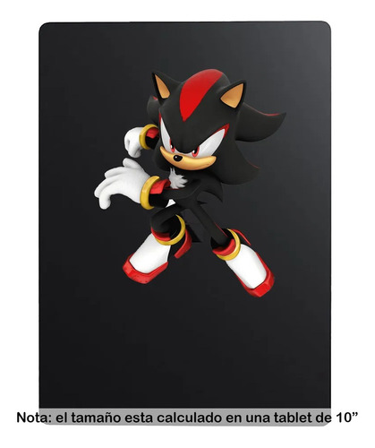 Calca Etiqueta Sticker 10cm Sonic The Hedgehog Modld0012