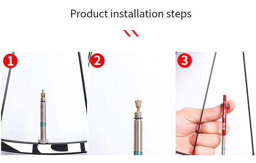 4 Presta Value Extender F / V Values De Tubo De Extensión
