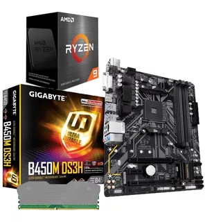 Combo Board B450m Procesador Amd Ryzen 9 5900x Ram 16gb Pc