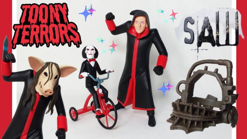 Neca Saw Toony Terrors Jigsaw Killer & Billy 6 In Af Box Se