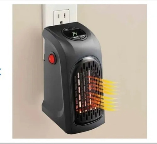 Calefactor Ambiental Portatil Invierno 400w Color Negro