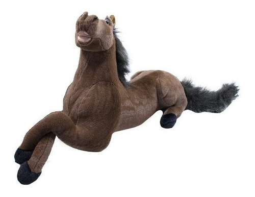 Cavalo Pelúcia Grande Realista Decoração Fazendinha - 73cm